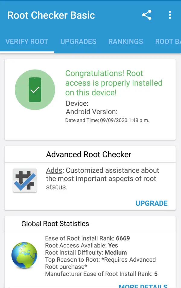 verify root access